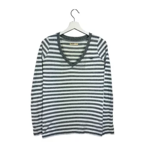 Koszulka z długim rękawem longsleeve w paski Hollister