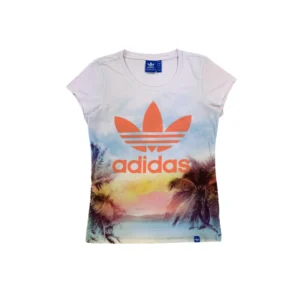 Koszulka z krótkim rękawem tee t-shirt z nadrukiem Adidas