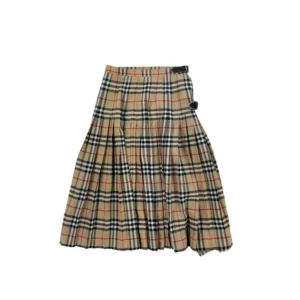 Spódnica długa z pasem w monogram tiulowana Burberry Vintage Burberrys