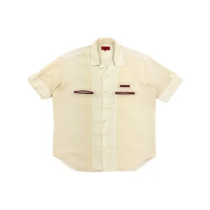 Koszula z krótkim rękawem t-shirt hawajka lata 80 Hugo Boss Vintage