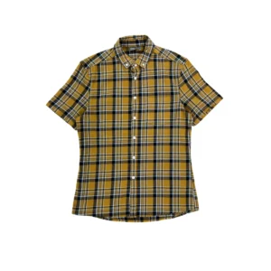 Koszula z krótkim rękawem t-shirt hawajka lata 80 w kratę Asos