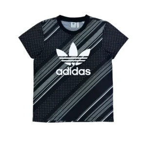 Koszulka z krótkim rękawem tee t-shirt w paski Adidas