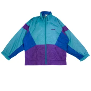 Bluza zipper rozpinana bez kaptura vintage ortalion Adidas