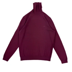 Sweter z okrągłym dekoltem z golfem golf Hugo Boss