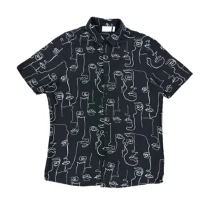 Koszula z krótkim rękawem t-shirt hawajka lata 80 Asos