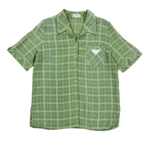 Koszula z krótkim rękawem t-shirt hawajka lata 80 w kratkę Eliza