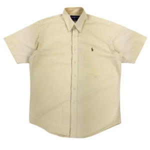 Koszula z krótkim rękawem t-shirt hawajka lata 80 w paski Ralph Lauren